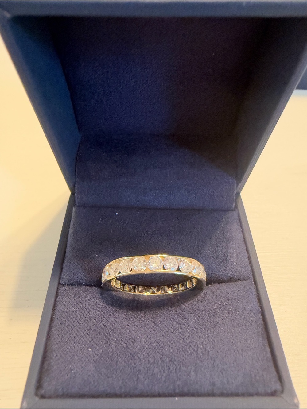 Authentic Gold and Diamond Eternity Band